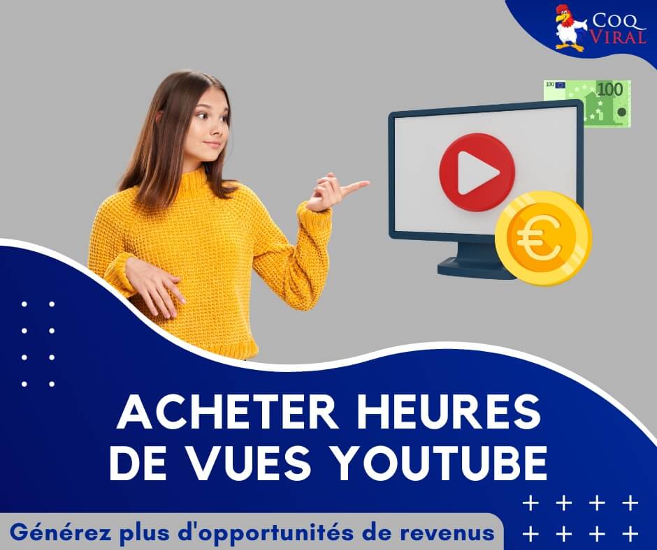Acheter Heures de Vues YouTube CoqViral.fr